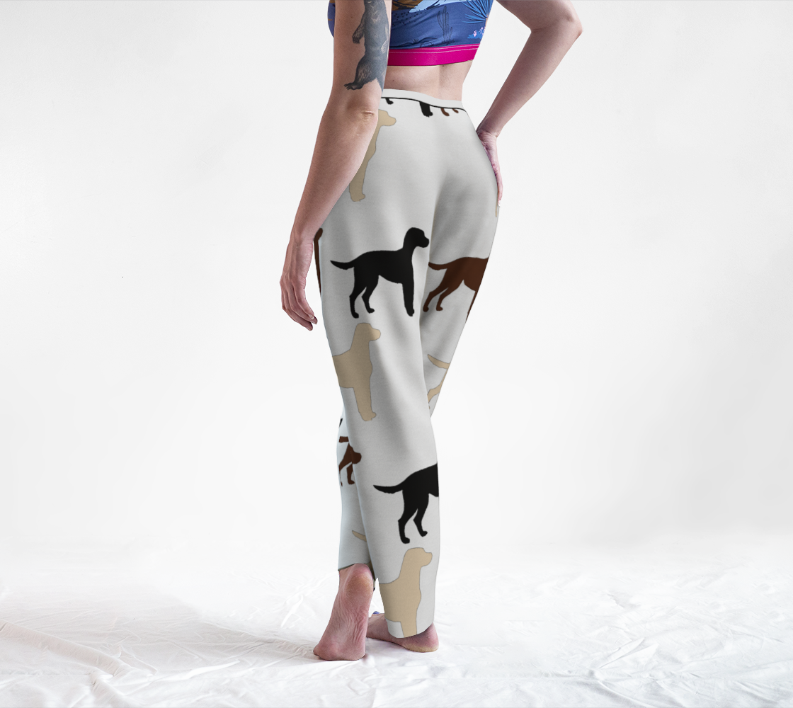 Labrador Retriever all 3 colors silhouettes lounge pants preview #2