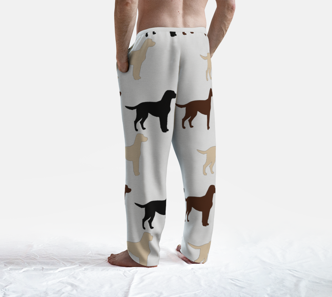 Labrador Retriever all 3 colors silhouettes lounge pants preview #4