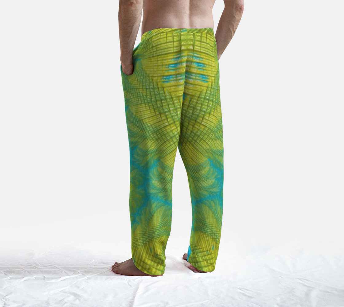 Aqua and Yellow Fractal Textured Look preview #4