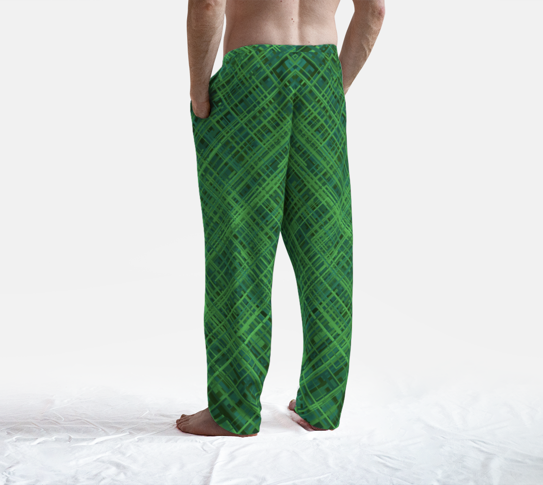 Diagonal Line Pattern in Green preview #4