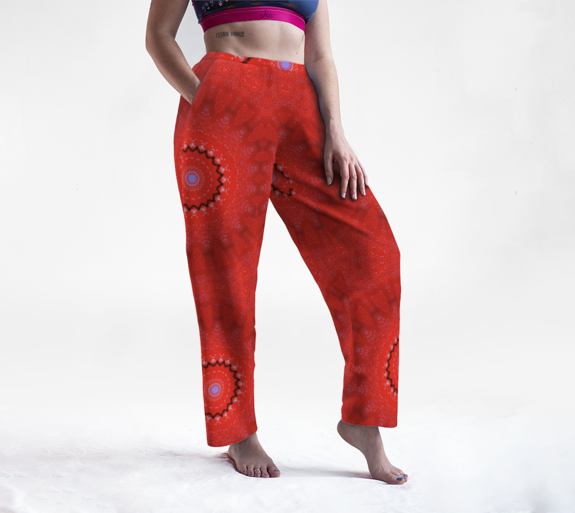 Lounge Pants Big Red 2 Acrylic paint print preview