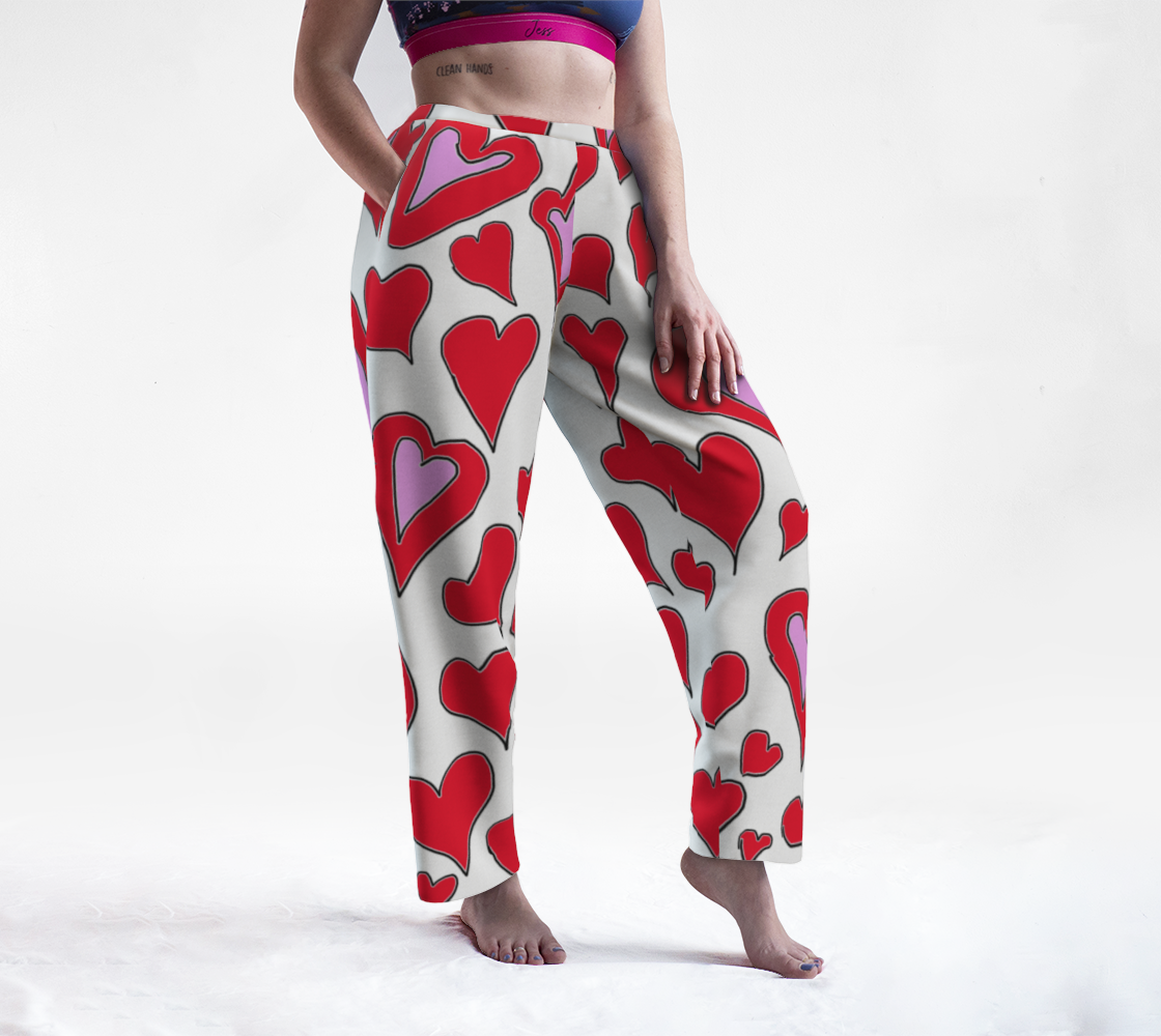 Hearts Drawing Lounge Pants preview #1