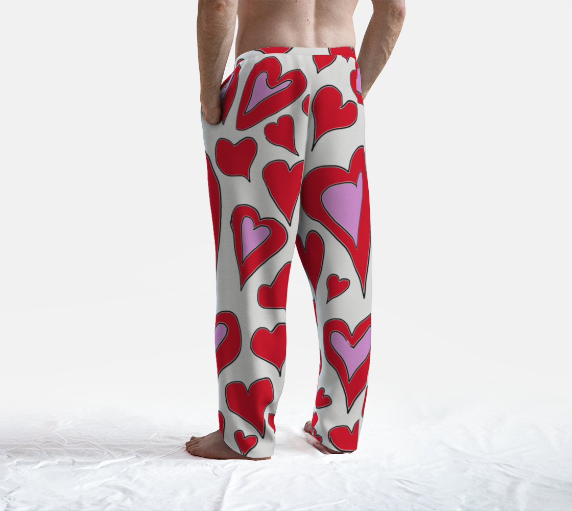 Hearts Drawing Lounge Pants preview #4