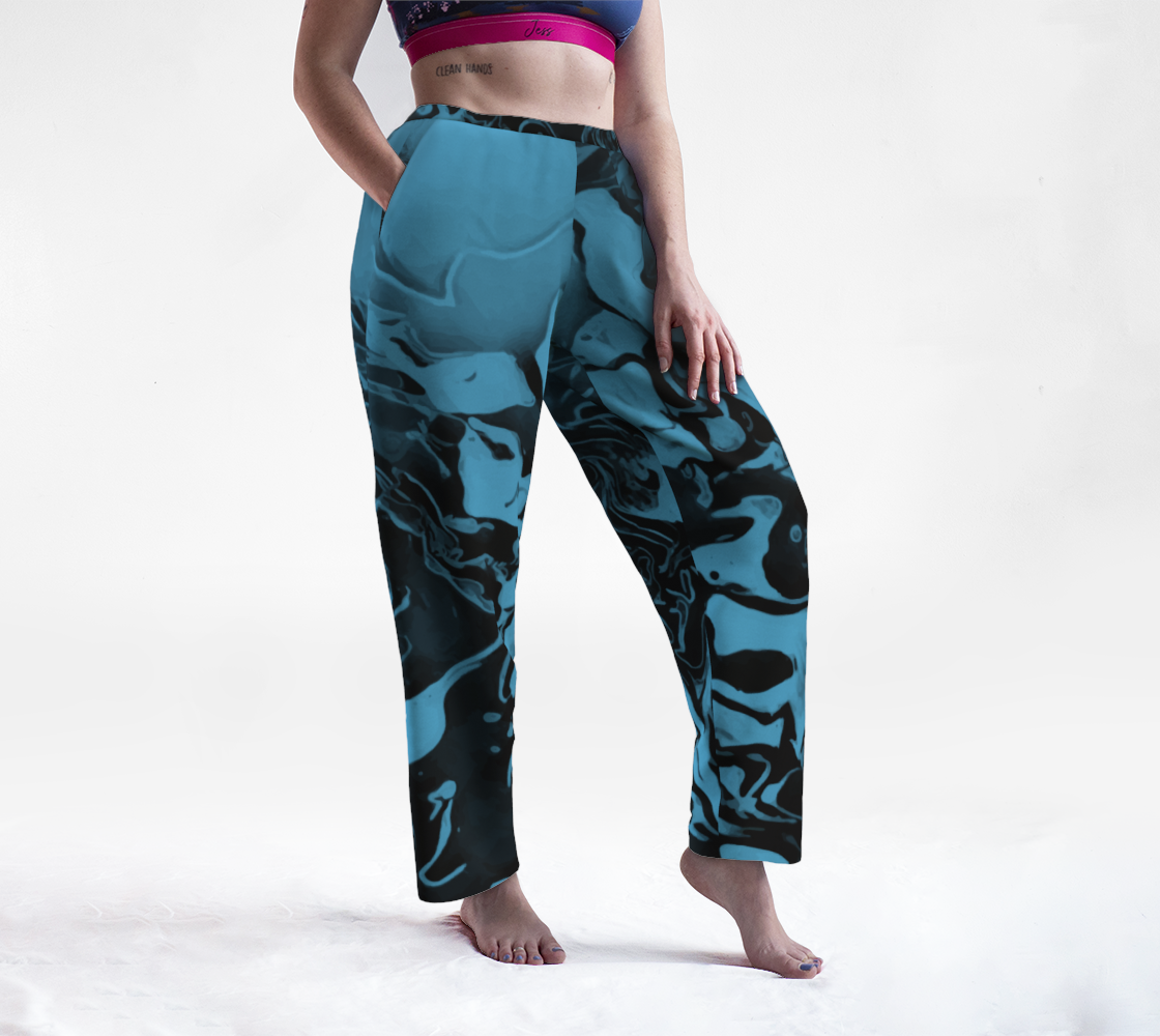 Blue and Black Swirls (fusion) preview
