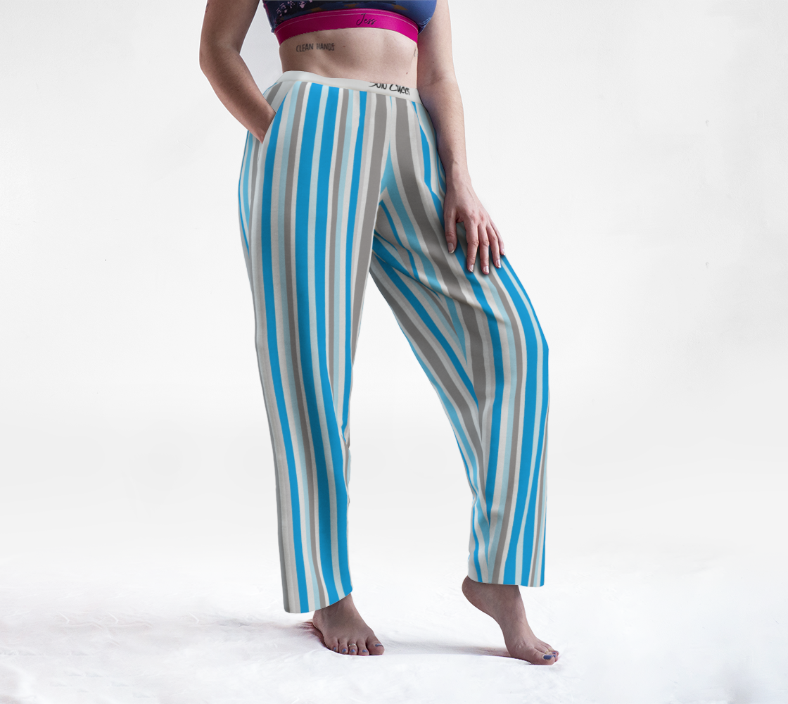 Aperçu de Retro Stripe-Lounge Pants