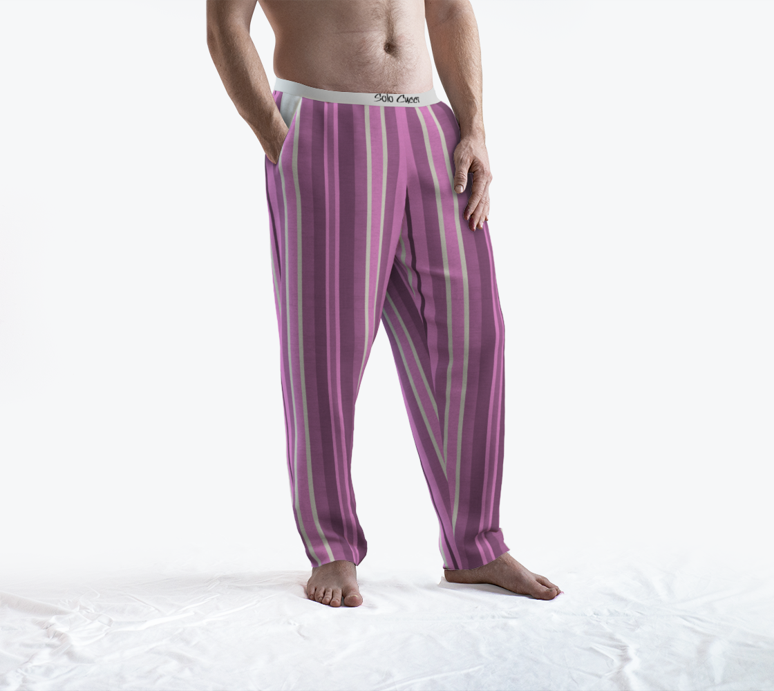 Pink Stripes-Lounge Pants Miniature #4