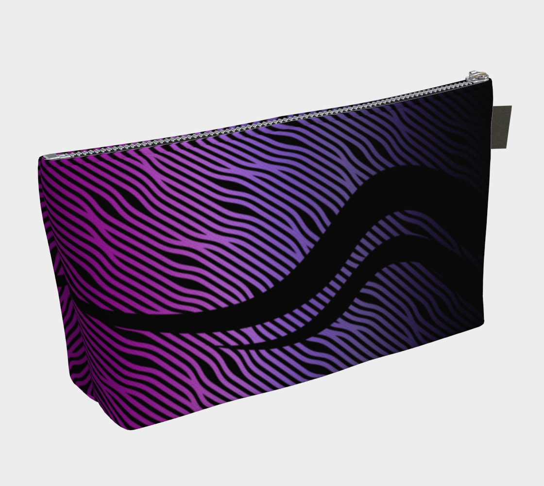 Geometrix - Waves Purple Ombre Makeup Gear Bag thumbnail #3