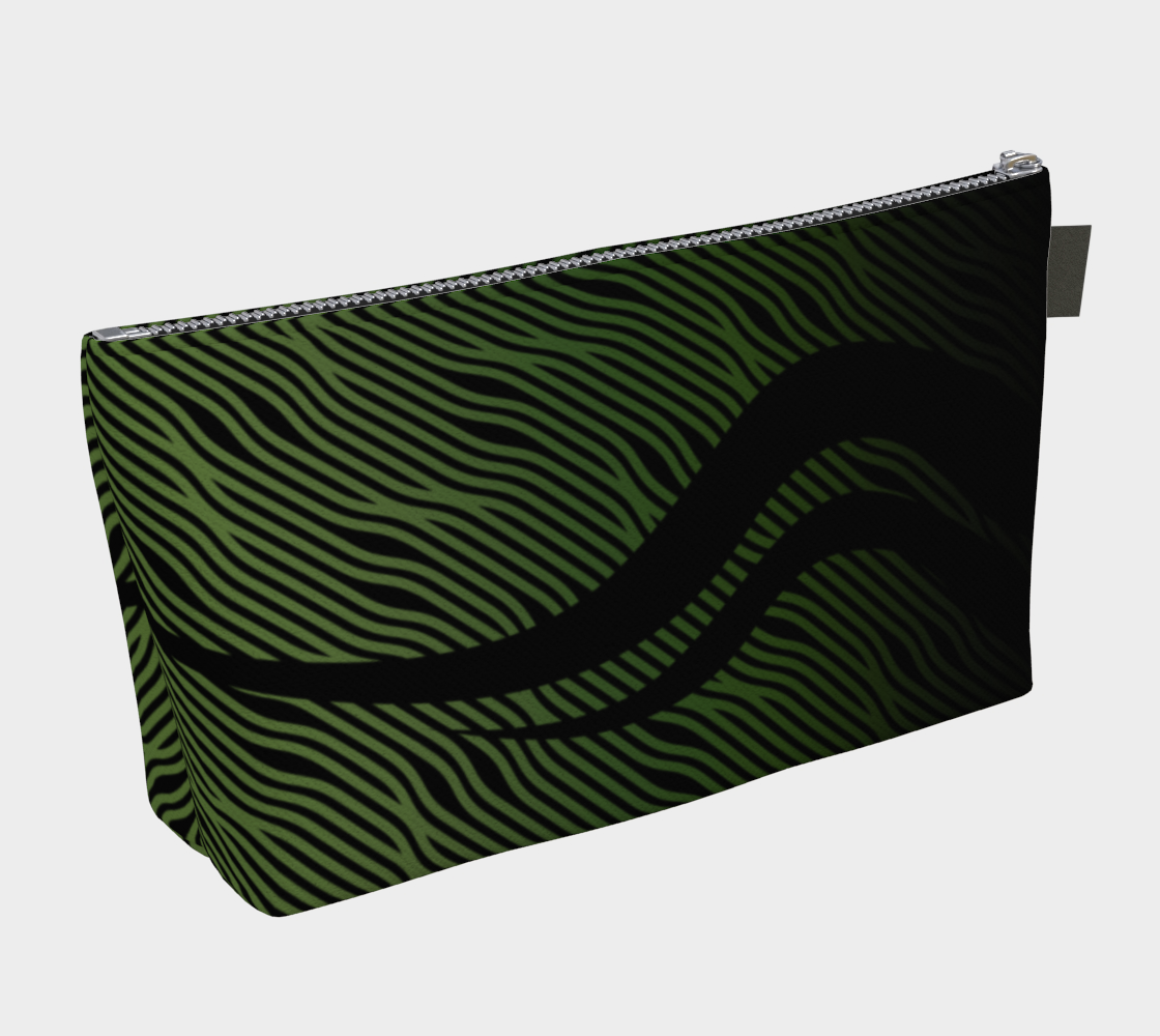 Geometrix - Waves Green Ombre Makeup Gear Bag preview #2
