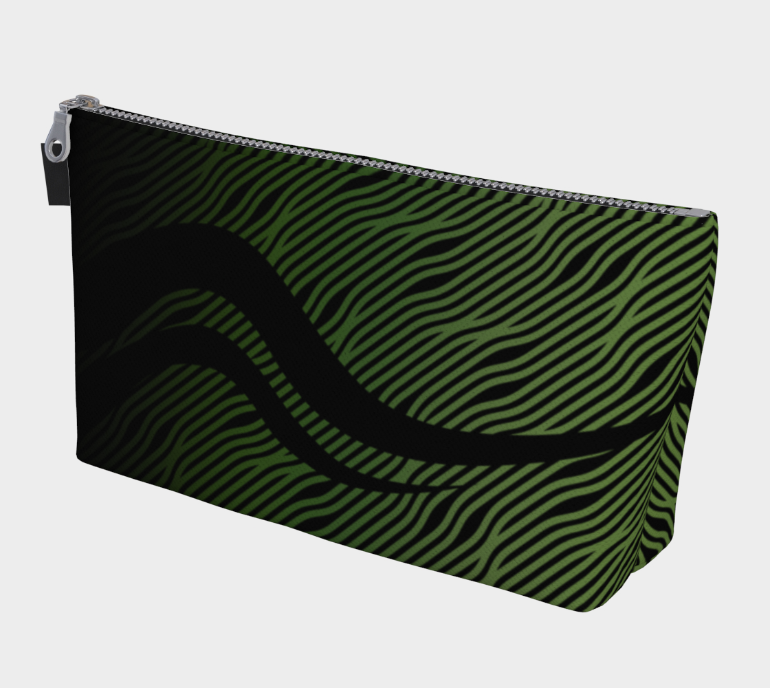 Geometrix - Waves Green Ombre Makeup Gear Bag preview