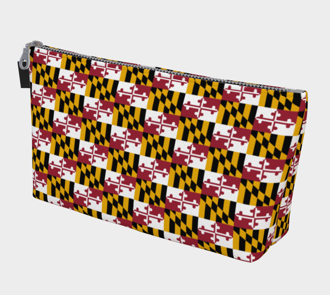 Maryland Flag Make Up Case Tote by VCD © preview