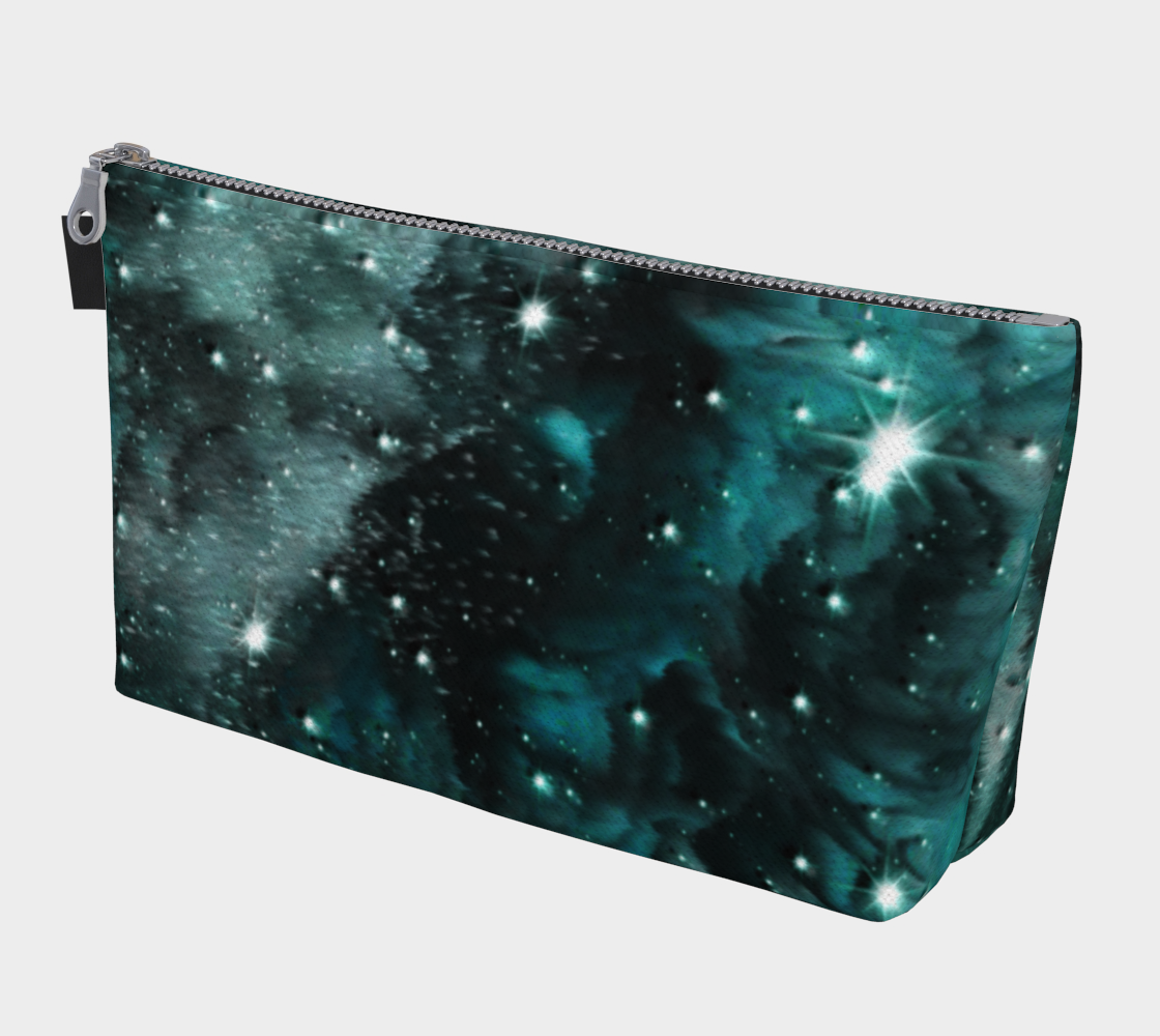 Emerald Galaxy Print Make Up Tote by VCD © preview