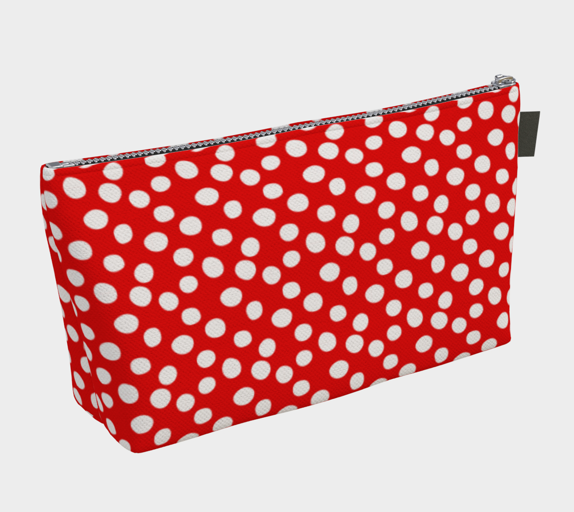 All About the Dots Makeup Bag - Red Miniature #3