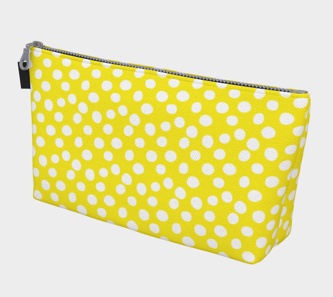 All About the Dots Makeup Bag - Yellow preview