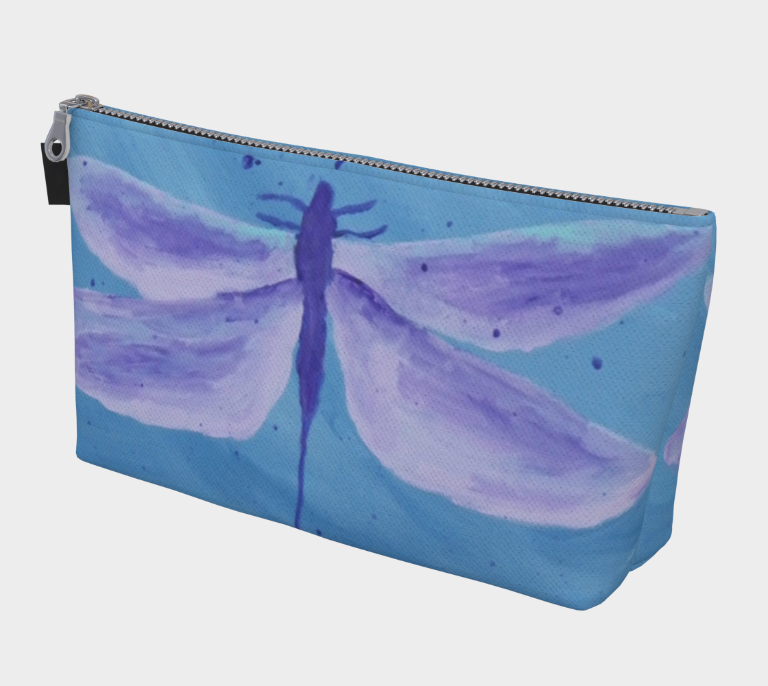 Aperçu de Purple Dragonfly Makeup Bag