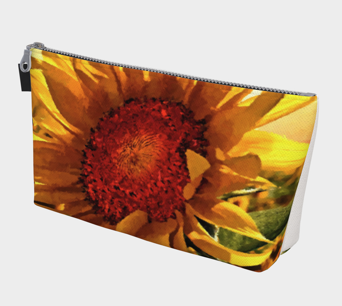 Sunflower Sunrise Travel Pouch By Dave Lee preview
