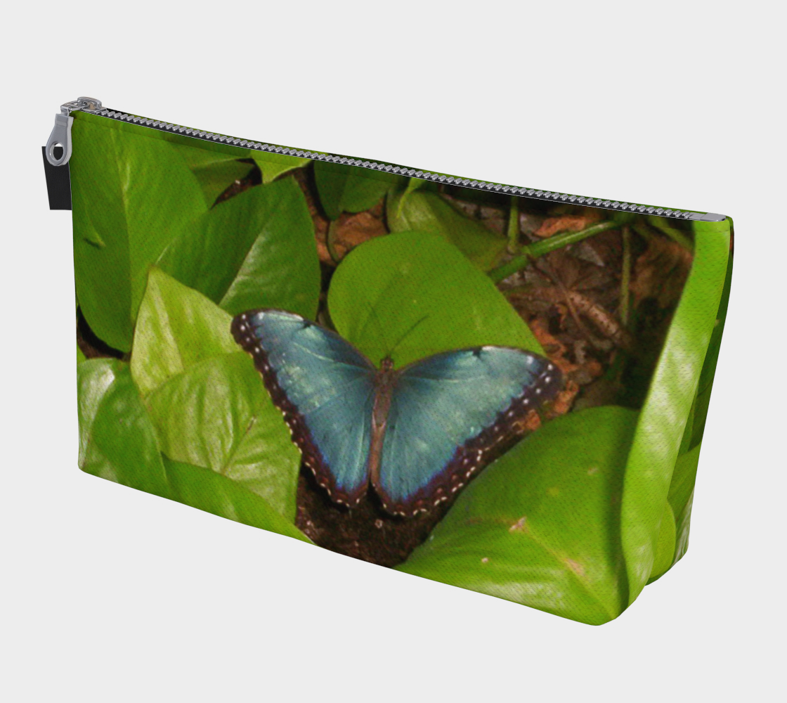 Aperçu 3D de Blue Morpho Butterfly Makeup Bag