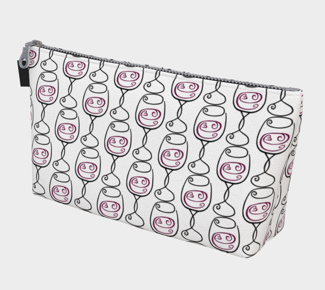 Wine is Always a Good Idea Patterned Makeup Bag preview