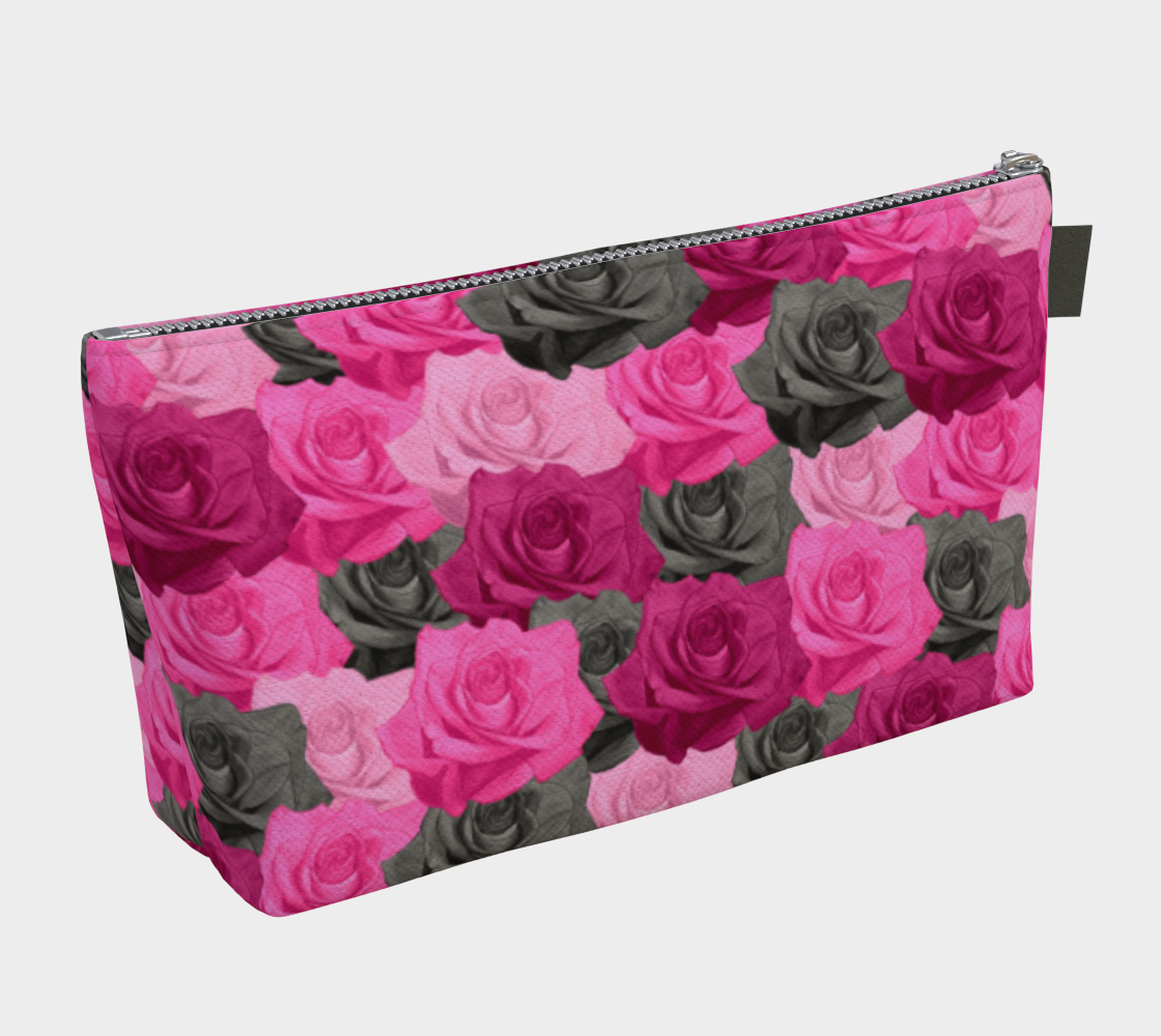 Pink Roses Makeup Bag Miniature #3