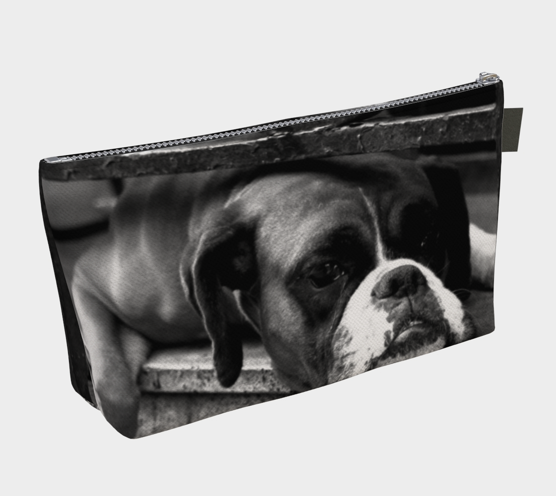 Boxer Dog On Windowsill Makeup Bag preview #2