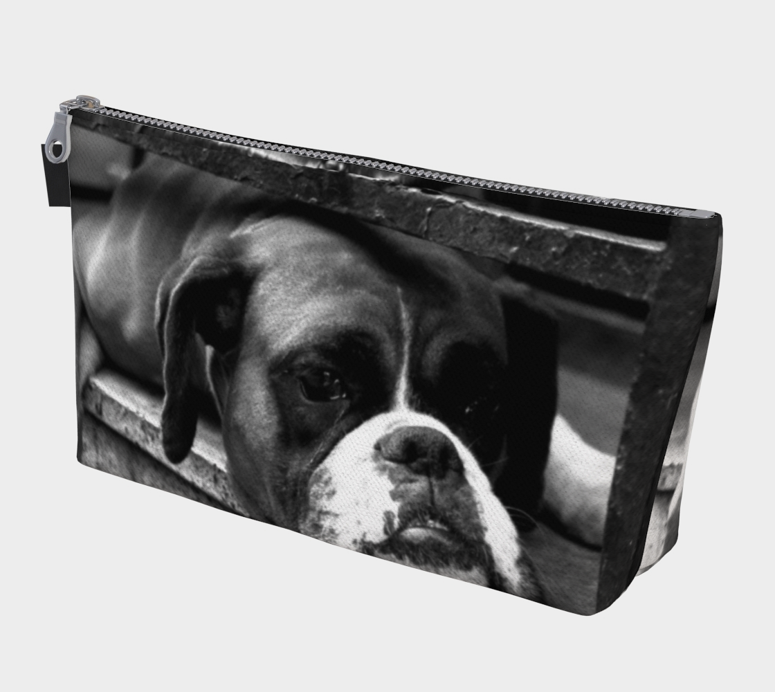Boxer Dog On Windowsill Makeup Bag preview #1