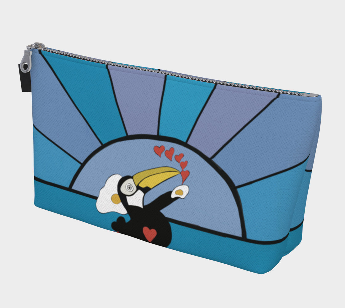 Trousse maquillage bleu JPetMEL toucan toco  preview