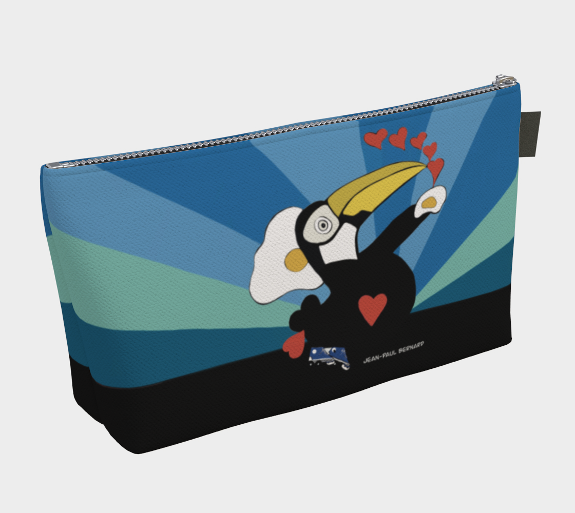 Aperçu de Plus grand toucan toco trousse maquillage bleu JPetMEL #2