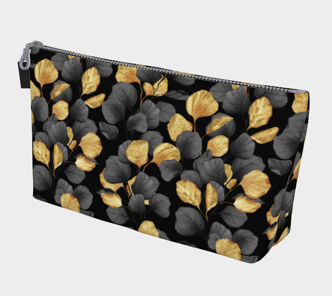 Black and gold leaves preview