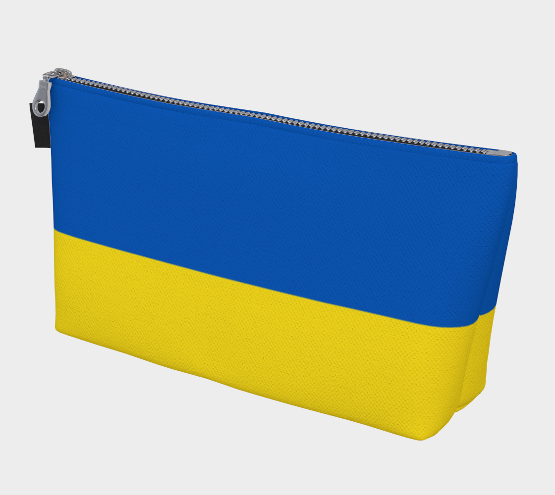 Aperçu de Flag of Ukraine in Blue Yellow Makeup Bag, AWSSG