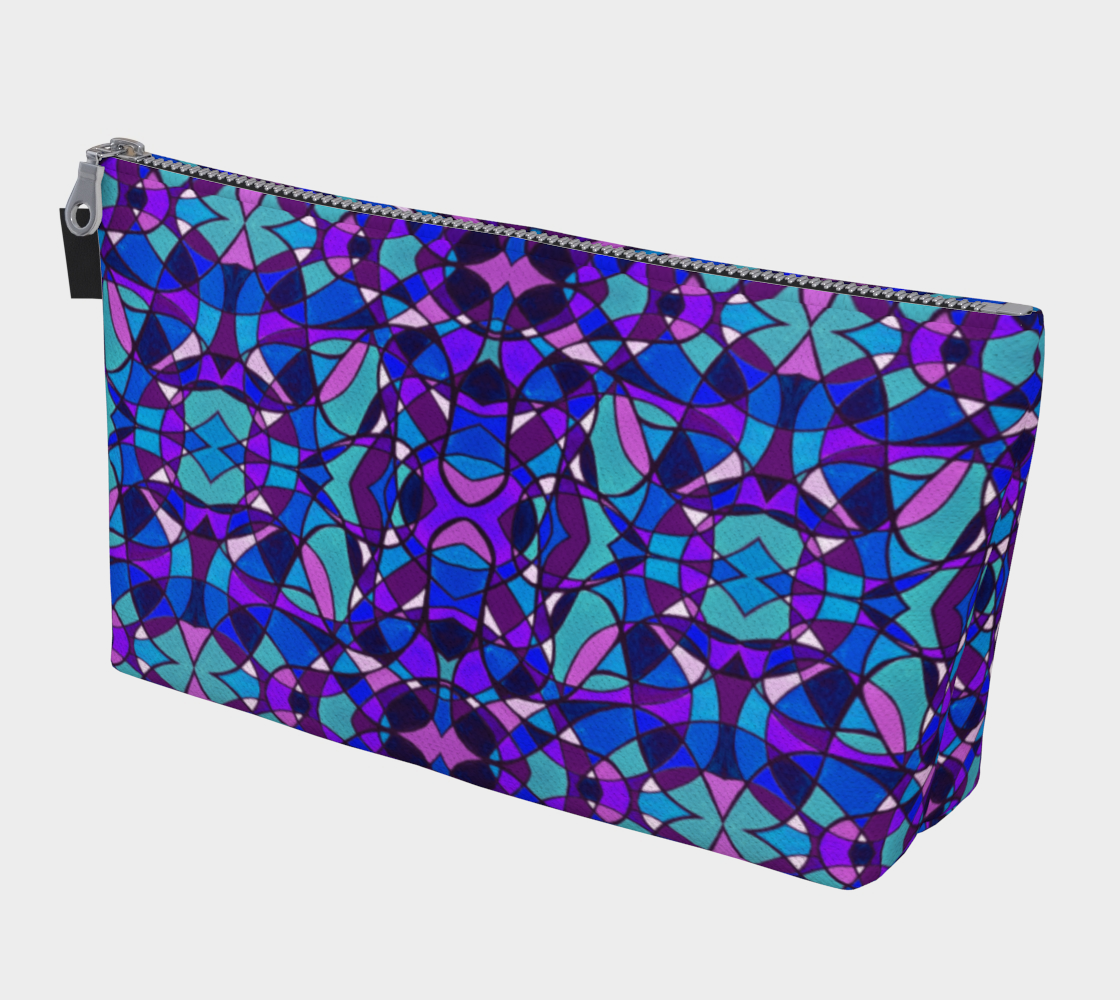 Peacock Stained Glass I Makeup Bag preview