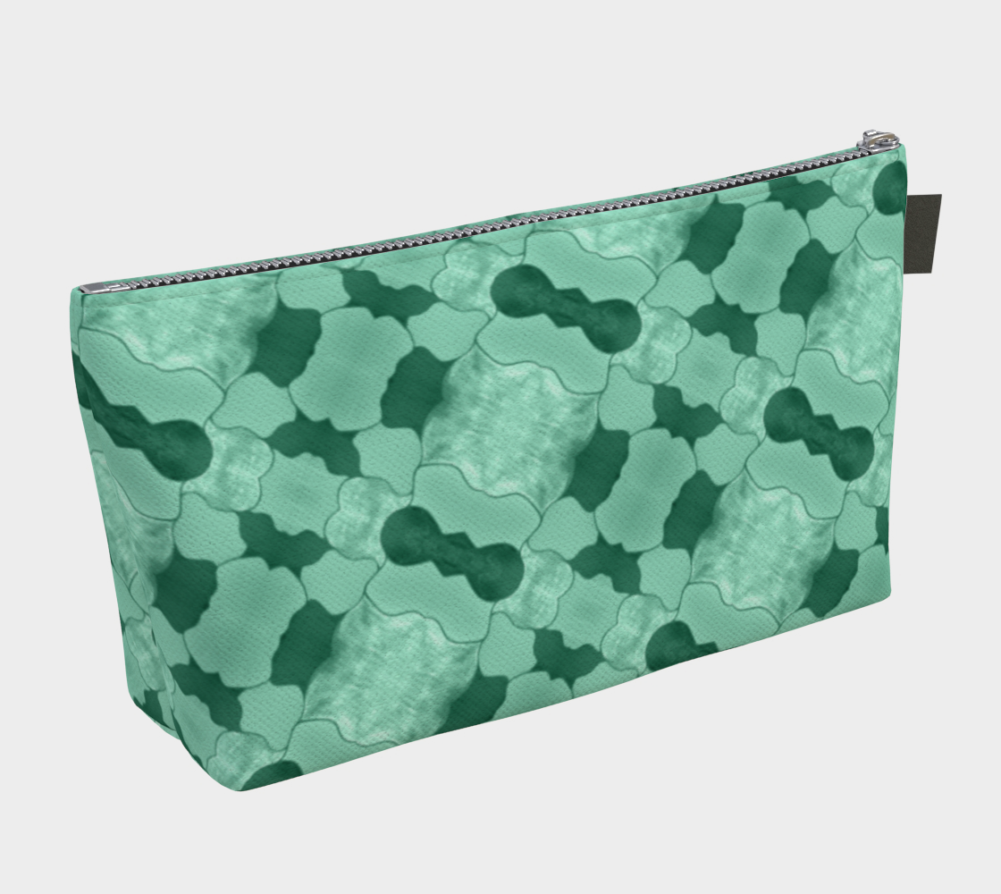 Lime Patchwork Makeup Bag preview #2
