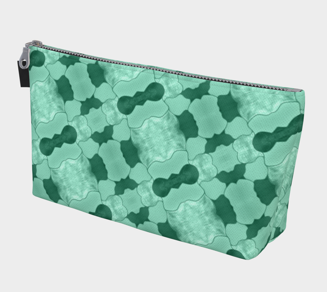 Lime Patchwork Makeup Bag preview #1