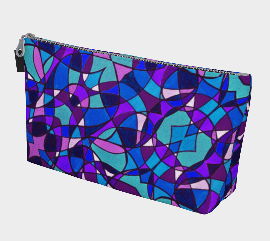 Peacock Stained Glass II Makeup Bag preview