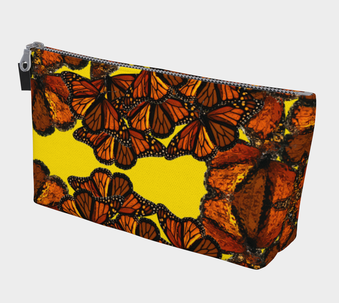 Monarch Flurry USE MIRRORED Makeup Bag 3D preview