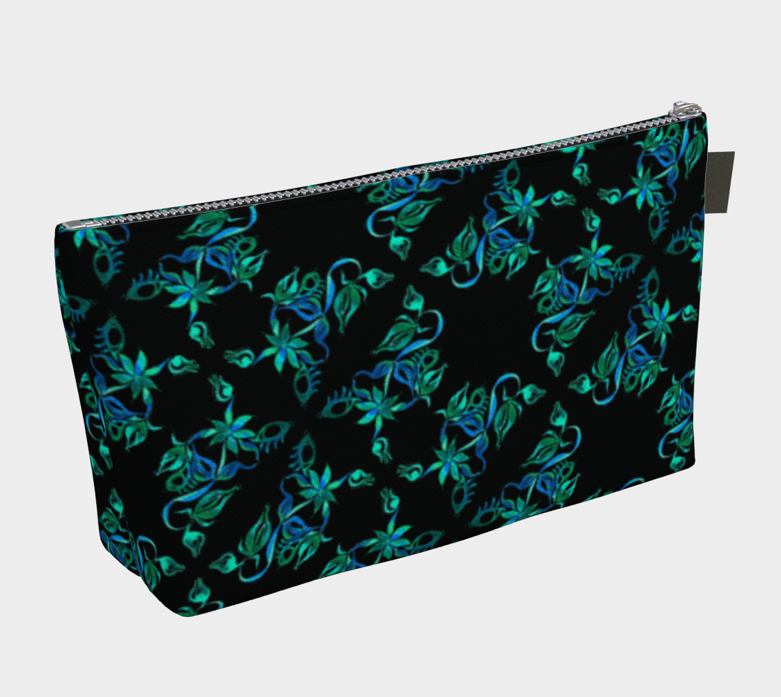Dark Surreal Flower Makeup Bag preview #2