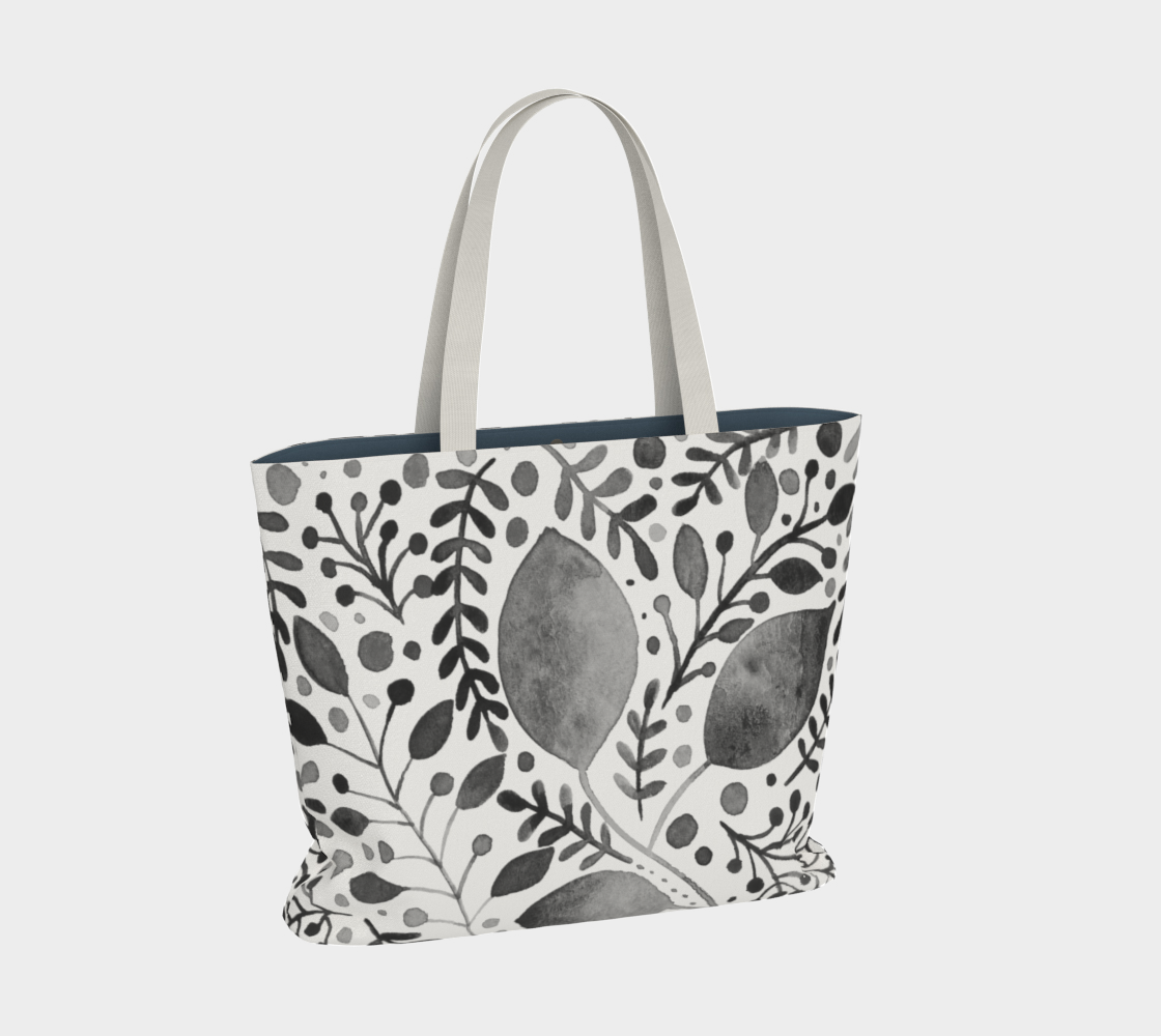Branches and leaves - black and white preview #2