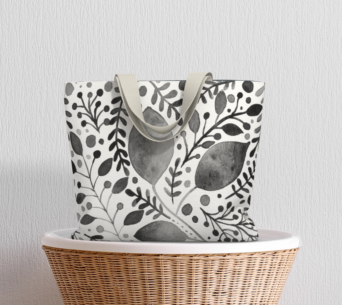 Branches and leaves - black and white preview #5