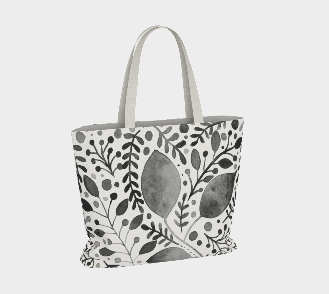 Branches and leaves - black and white preview #4