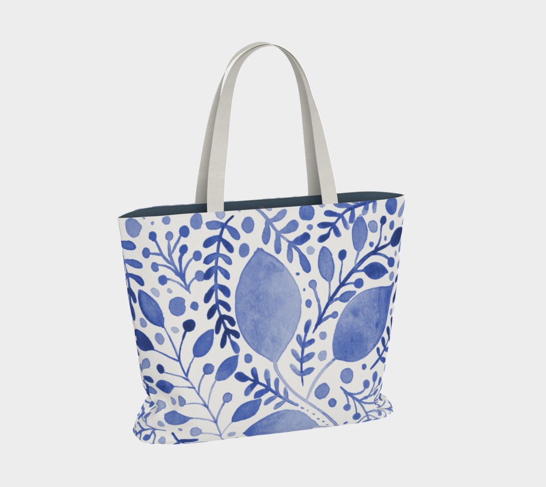 Branches and leaves - blue preview #2