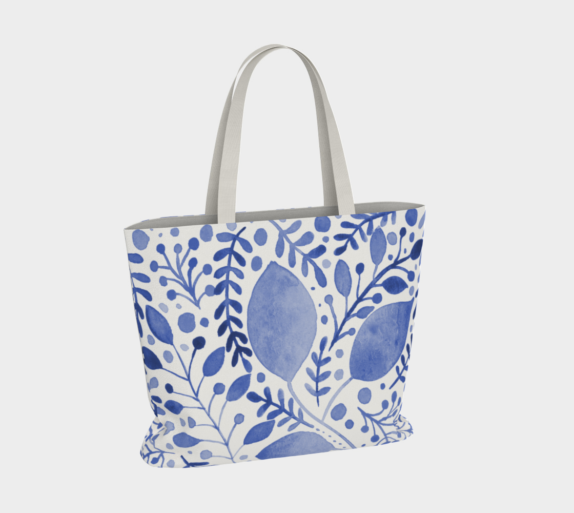 Branches and leaves - blue preview #4