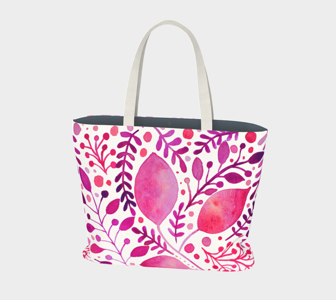 Branches and leaves - magenta preview #1