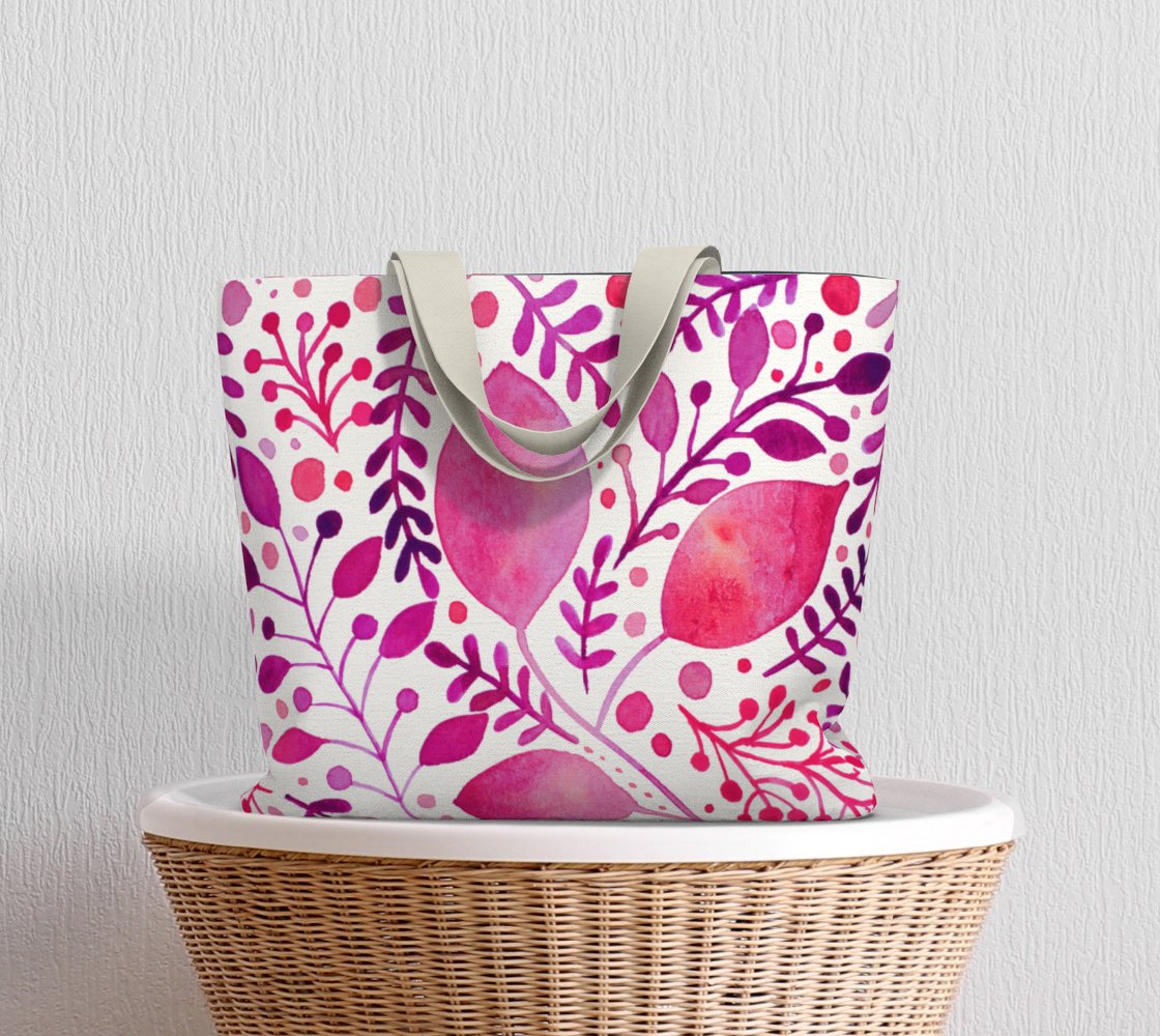 Branches and leaves - magenta preview #5