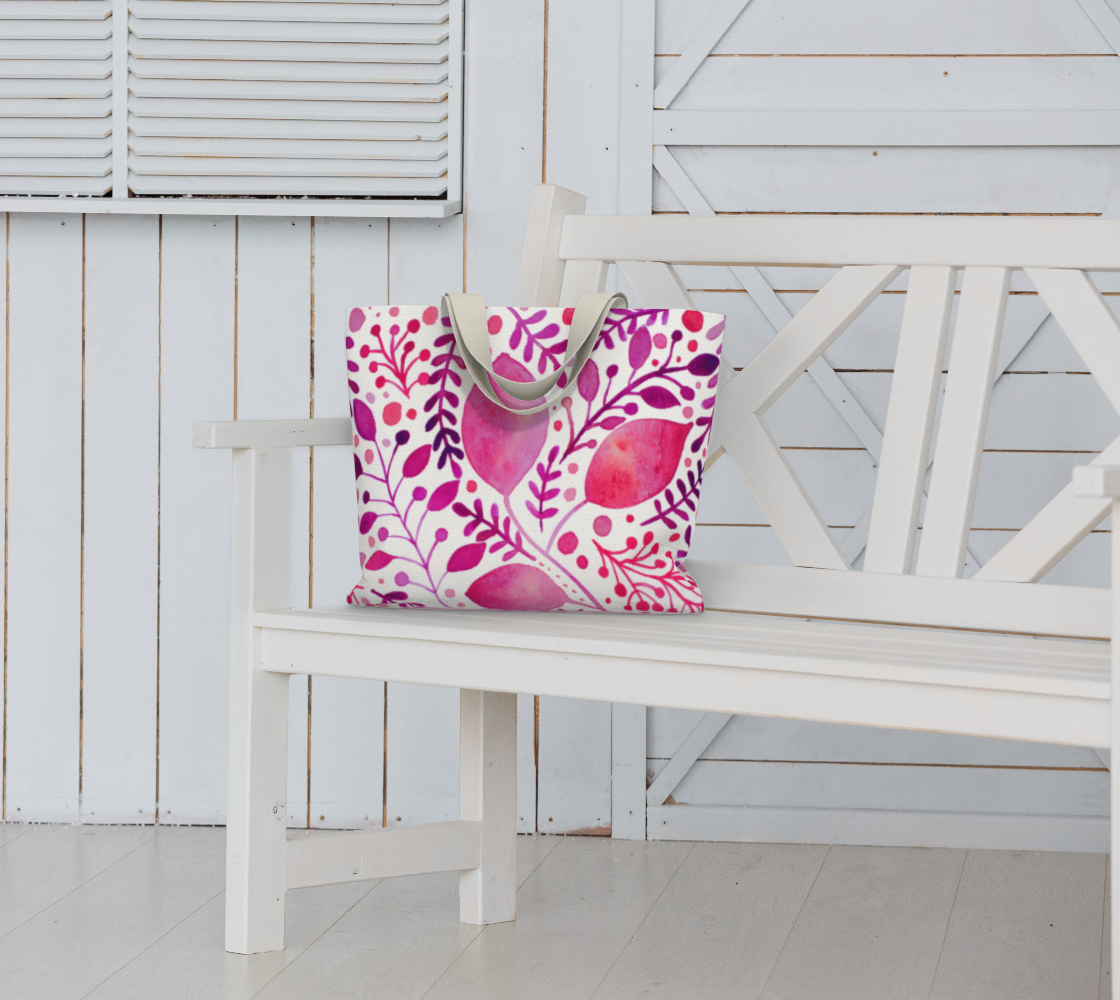 Branches and leaves - magenta preview #6