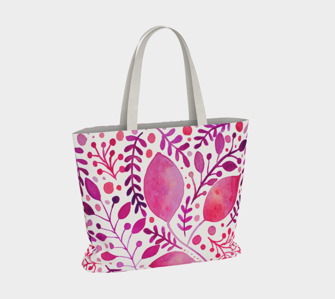 Branches and leaves - magenta preview #4