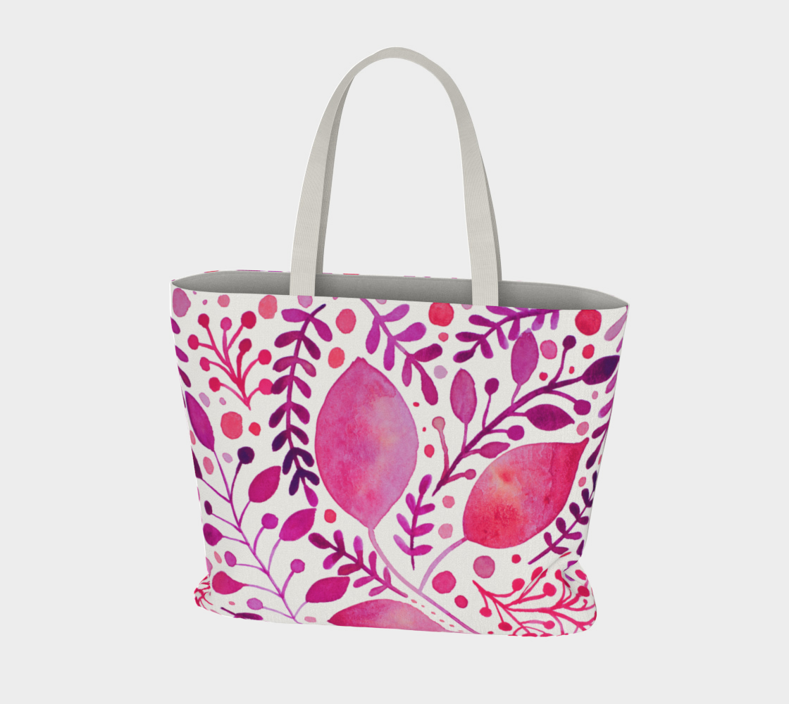 Branches and leaves - magenta preview #3