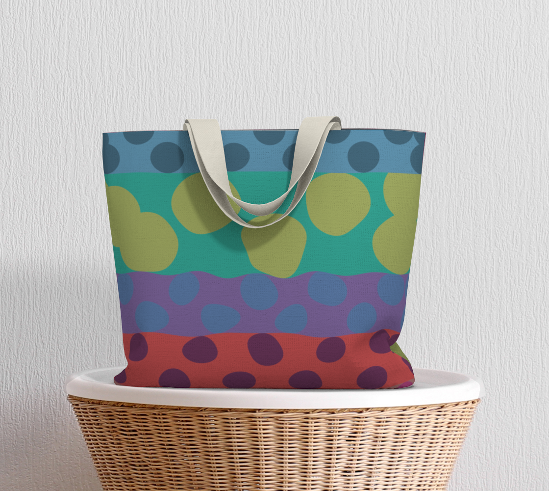 Aperçu de Polka Dots Tote Bag #5