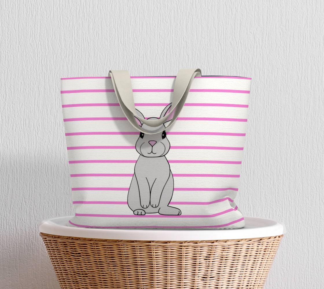 Aperçu de Rosie the Rabbit Market Tote #5