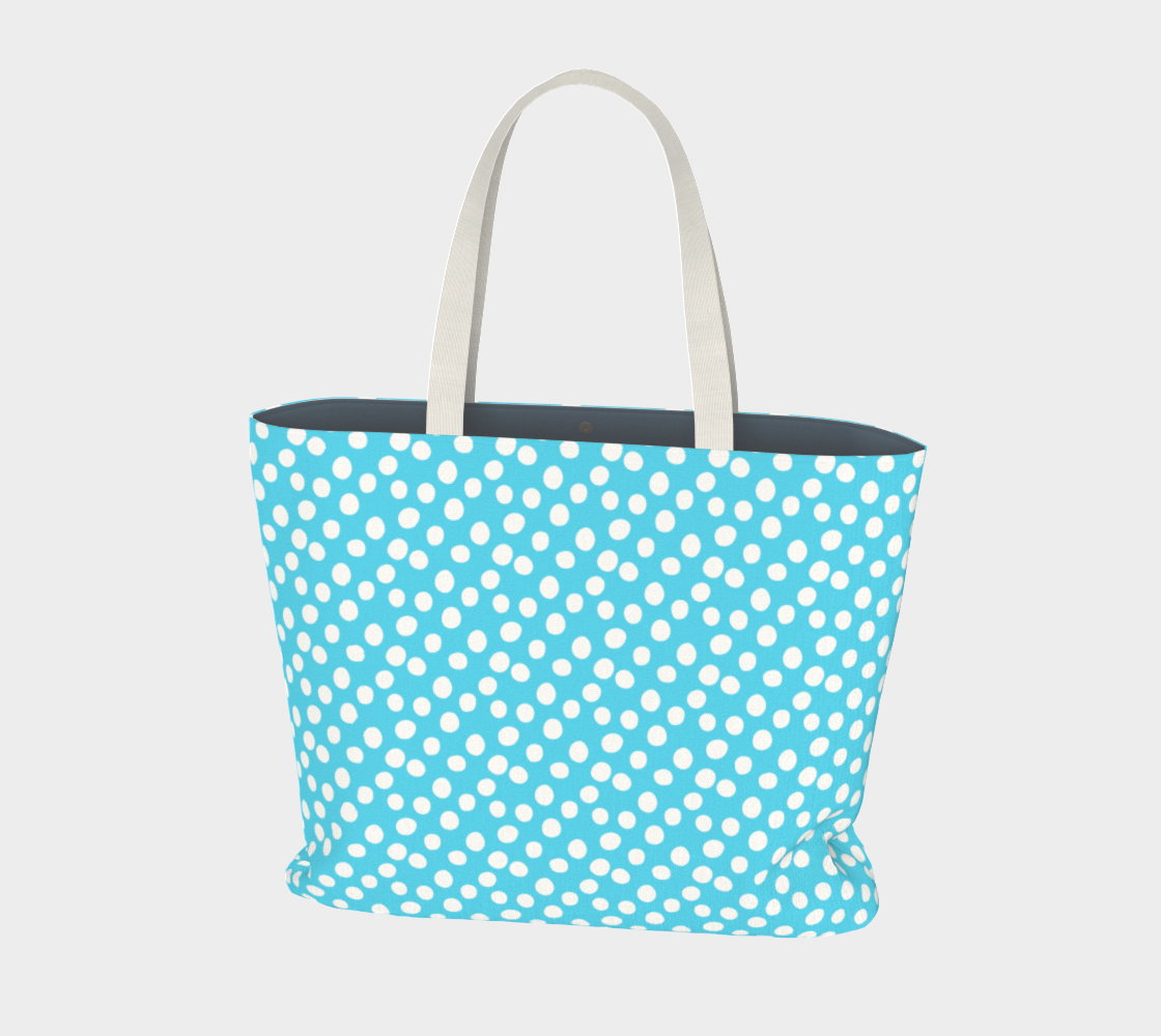 All About the Dots Market Tote - Blue preview