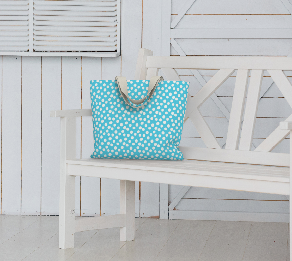 Aperçu de All About the Dots Market Tote - Blue #6
