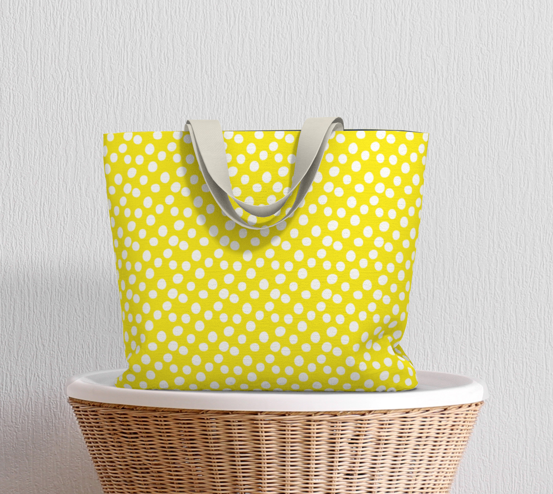 Aperçu de All About the Dots Market Tote - Yellow #5