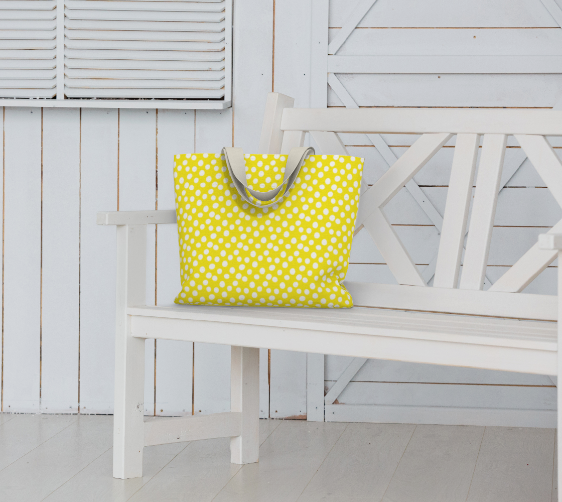 Aperçu de All About the Dots Market Tote - Yellow #6